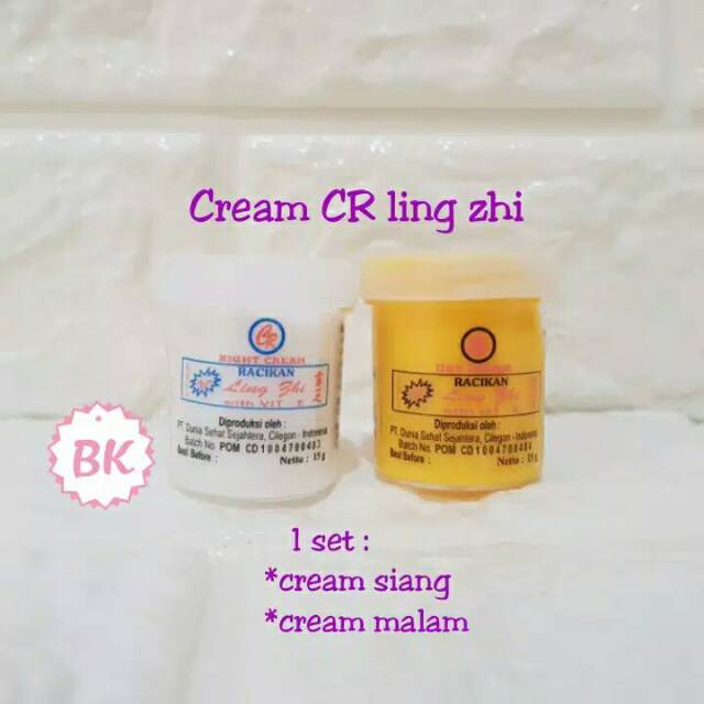 Cream LING ZHI Siang & Malam