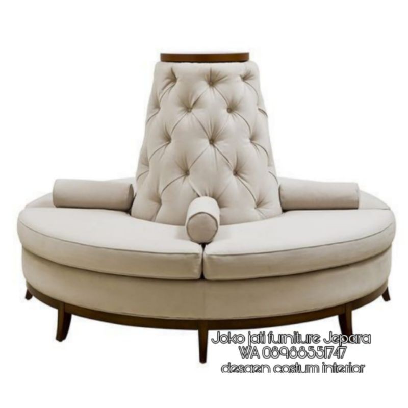 kursi sofa bundar Borobudur/sofa stol