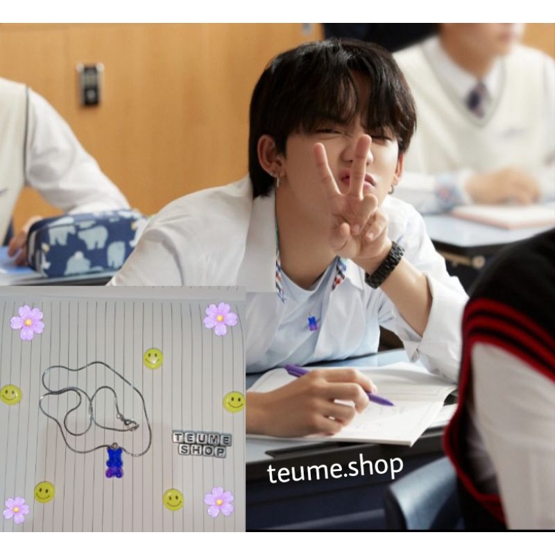 [PALING MURAH] KALUNG GUMMY BEAR RESIN NECKLACE HYUNSUK TREASURE BERUANG GUMMY BEAR WARNA COLOR COLO