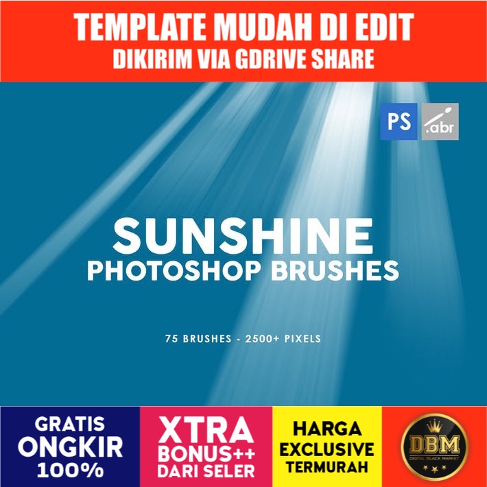 75 Sunshine - Photoshop Stamp Brushes