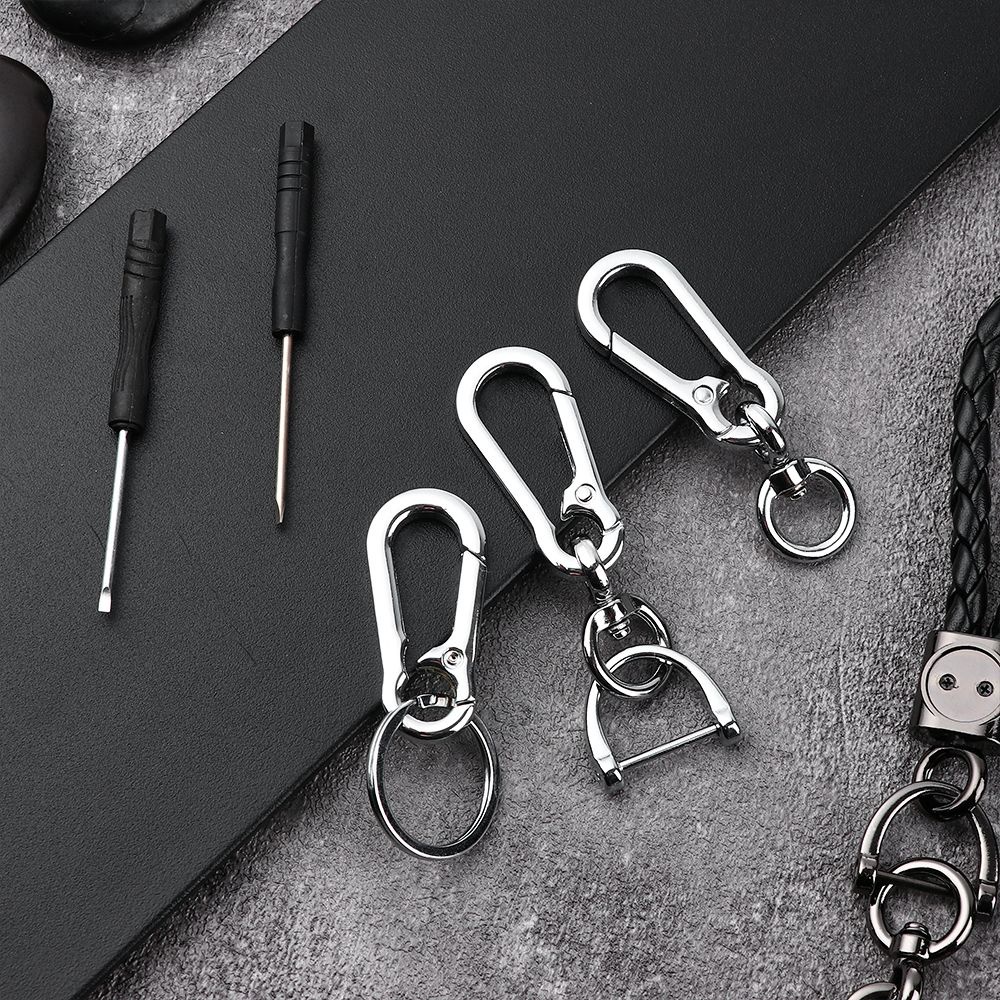 TOP Outdoor Keychain Tool Metal Camping Keys Chain Car Keyring Key Ring Accessories Multistyles EDC Horseshoe Buckle Creative Buckle Holder
