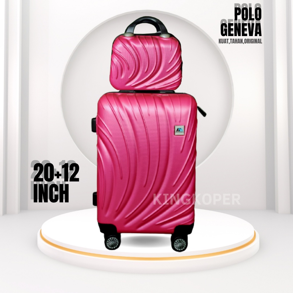 Koper 20 inch Polo ukuran cabin - koper fiber - koper import - koper murah - koper kabin