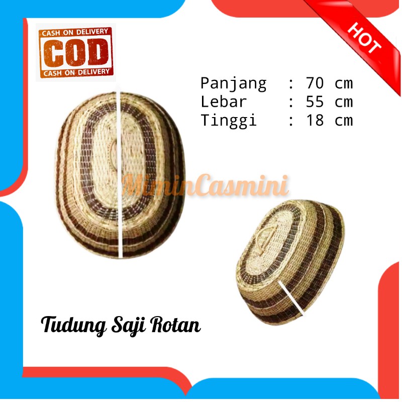 TUDUNG SAJI ROTAN / TUTUP SAJI / TUDUNG SAJI BESAR