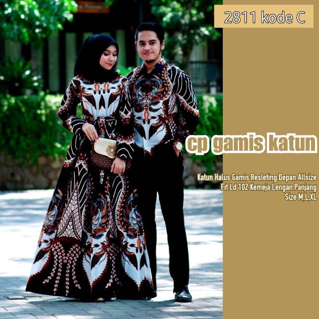 BAJU COUPLE GAMIS KATUN