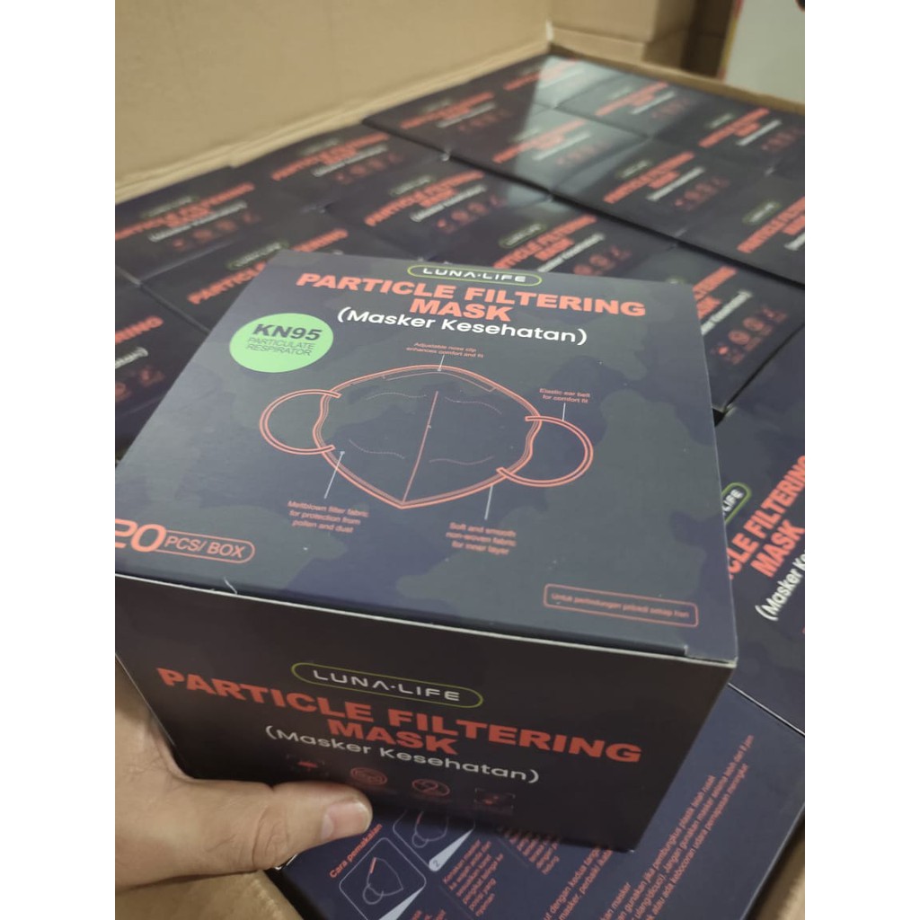 Masker KN95 Luna Life Original Ijin Kemenkes PER BOX ISI 20pcs