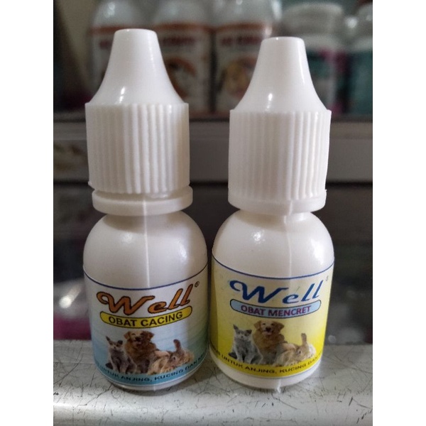 WELL 10 ml - Obat Mencret/Obat Cacing Khusus Untuk Anjing, Kucing dan Kelinci