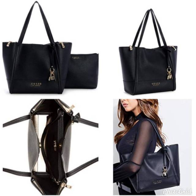 guess heidi 2in1 black bag