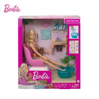 Barbie Wellness Mani  Pedi Spa Mainan Boneka Anak  