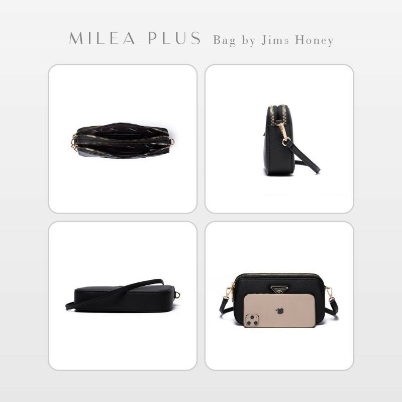 Milea Plus Tas Selempang Wanita Jims Honey Original Free Box realpic cod Kado official Store