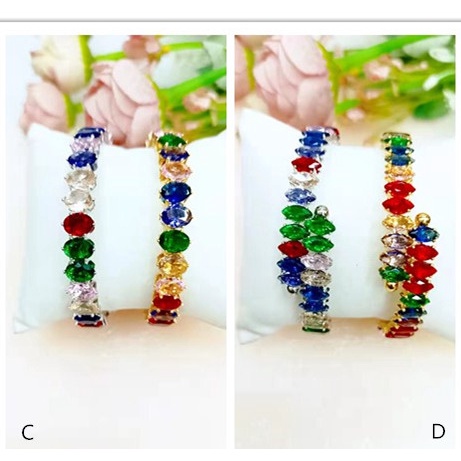 Gelang Xuping Mata Full Lapis Emas Perhiasan Fashion C.D