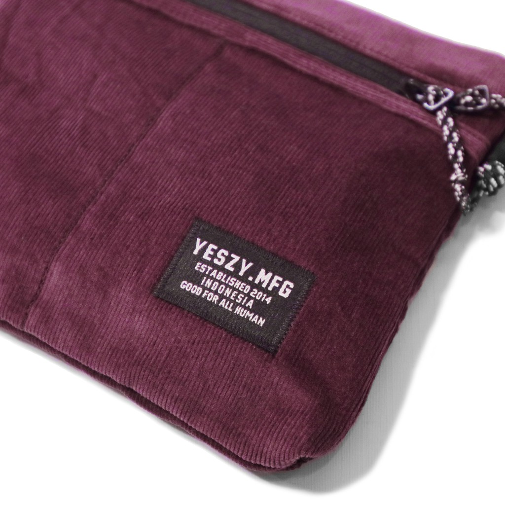 YESZY.MFG - Union Corduroy Maroon Sling Bag