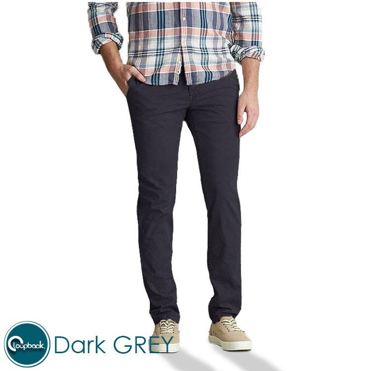 Celana Panjang Chino Slim Fit | Celana Panjang Pria Dark Grey