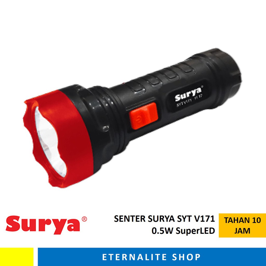 SENTER LED CHARGER SURYA SYT V172 BIRU LAUT