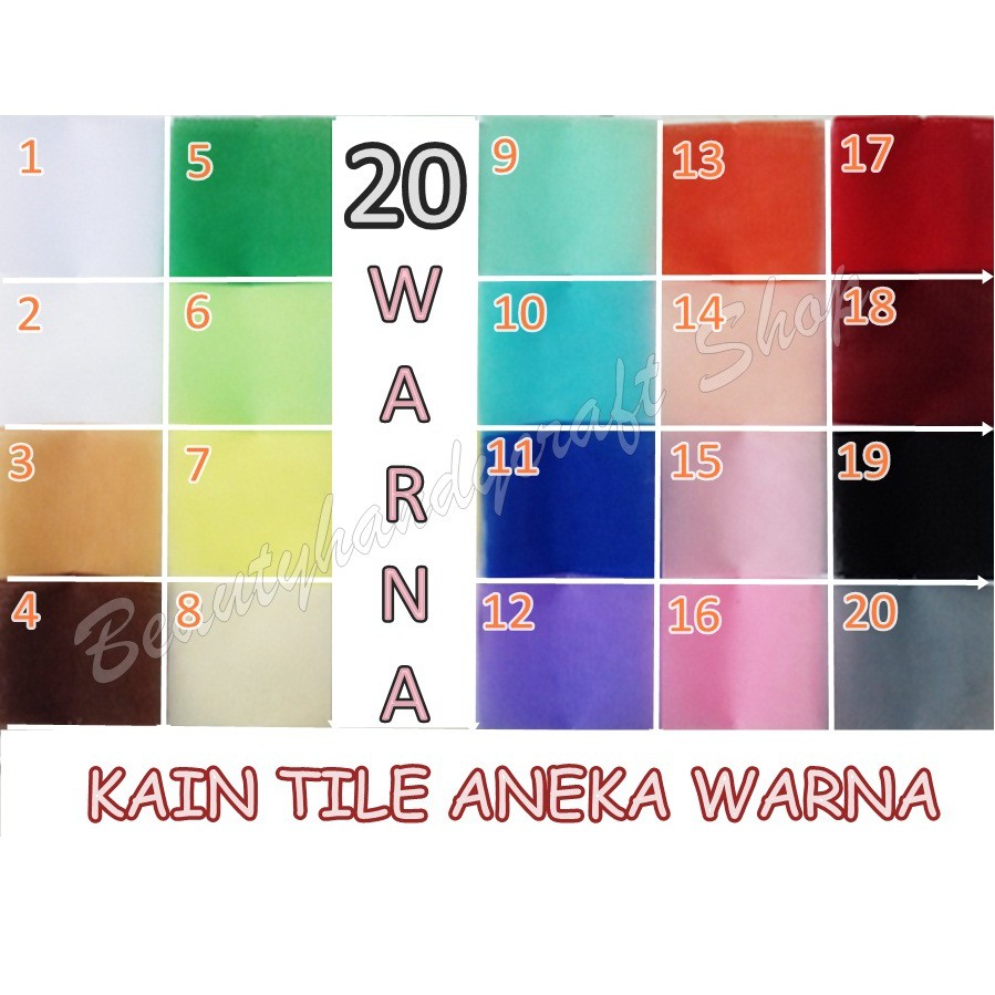 KAIN TILE METERAN BANYAK WARNA MURAH GROSIR