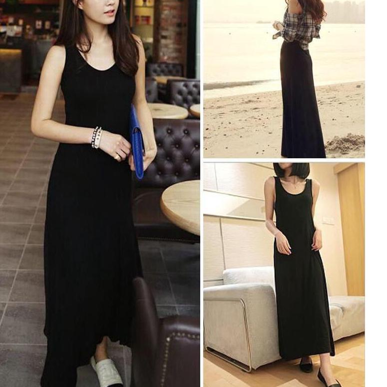 SINGLET LONG/ DALAMAN GAMIS MUSLIM/ MANSET PANJANG/ GAMIS SINGLET SALUR/ SINGLET DRESS SALUR