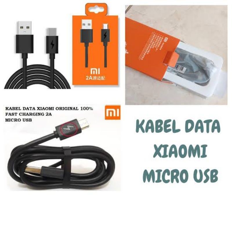 KABEL DATA XIAOMI MICRO USB FAST CHARGING 2A REDMI 2 3 3S 4 4A 4X 5 5A 6 6A 7 7A