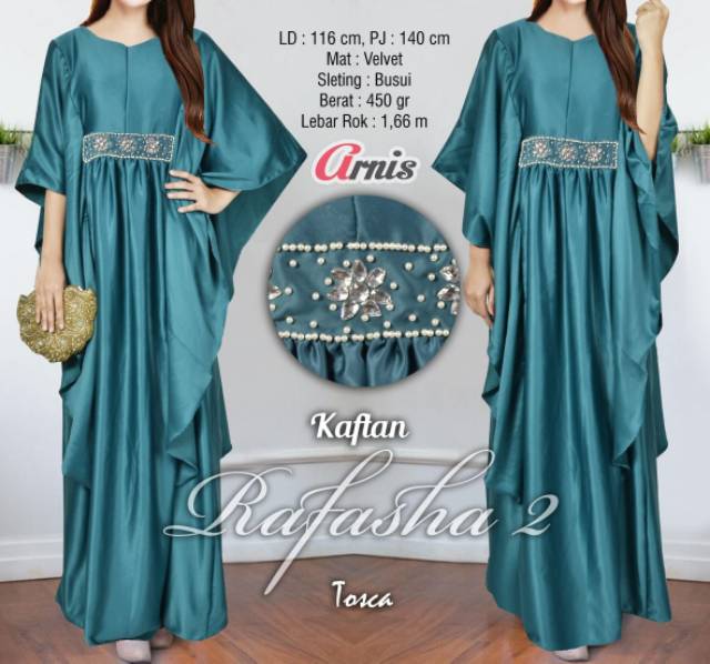 Megasari Nagita gamis kaftan Rafasha 2