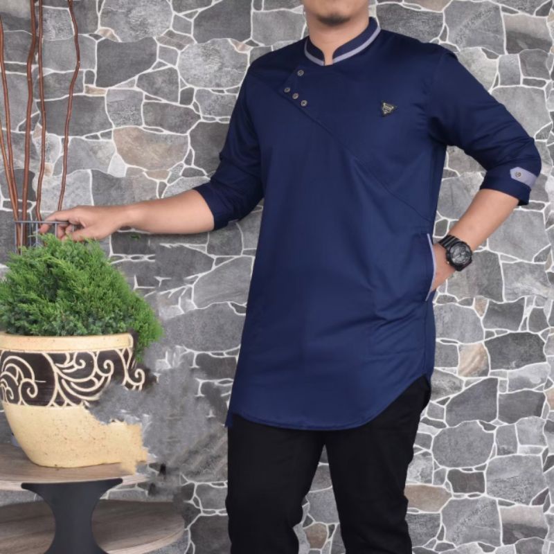 Baju Koko KURTA Pakistan TOYOBO Tangan Pendek Super Premium Terbaru Qurta Pria Dewasa Irsyad Elzaura