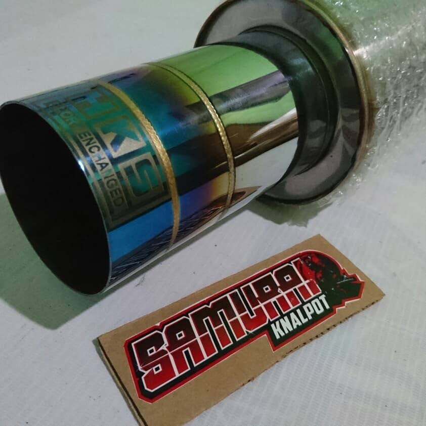 knalpot Mobil HKS BURNTIP stainless Las Argon mufler HKS BURNTIP