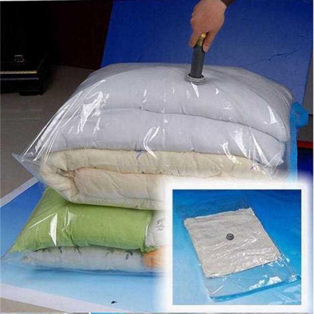 PLASTIK VAKUM PENYIMPANAN BAJU SELIMUT COVER MOBIL LAUNDRY  VACUUM BAG PLASTIC BIG SIZE