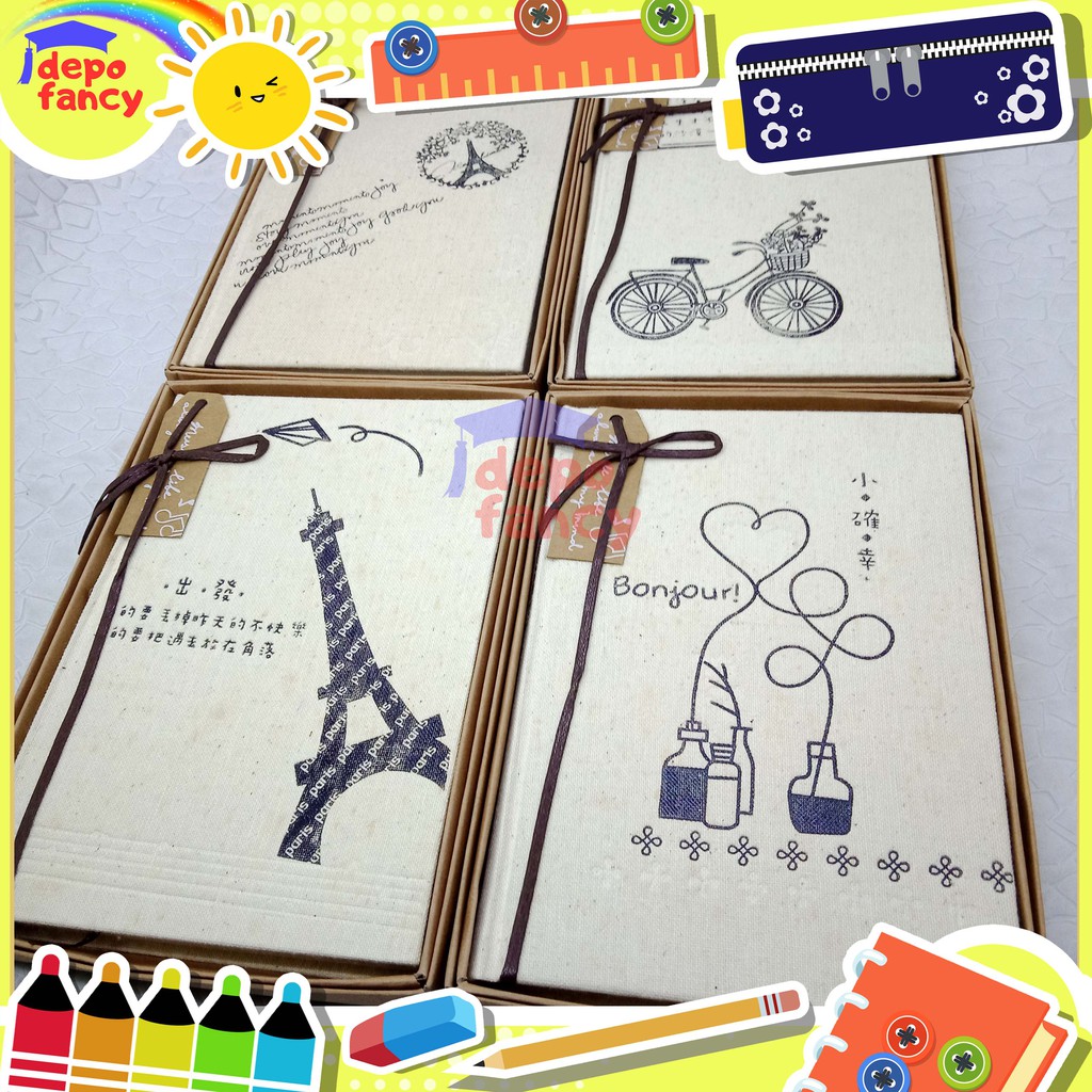 

BUKU DIARY AGENDA CATATAN BINDER UKURAN A5 CANVAS 6003