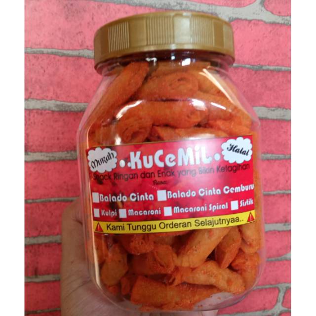 

KuCeMiL Snack aneka rasa ukuran 200gr Toples