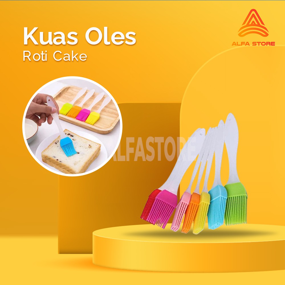 Kuas Oles Roti Cake Barbeque Bahan Silikon Tahan Panas Food Brush