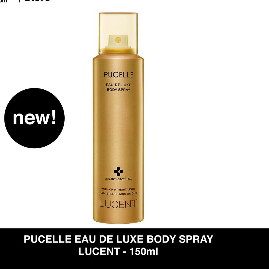 ✾ PUCELLE Eau De Luxe Body Spray Lucent 150ml ➩