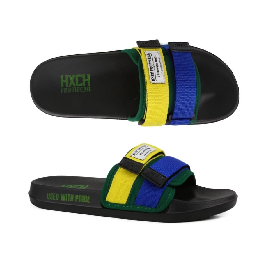 HOAX CUIIIIH Sendal Slide V2 Gaara Green Mixed Hxch