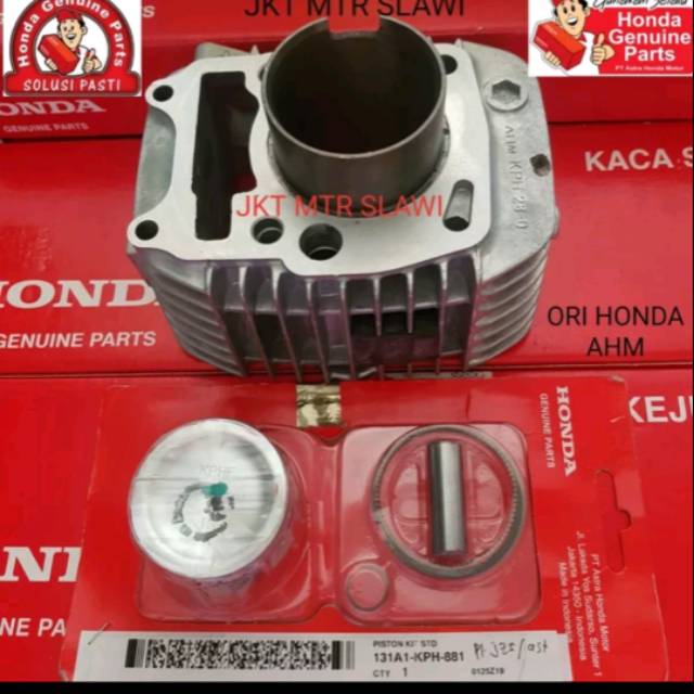 cylinder comp KVL  block mesin piston kit ring piston suprax 125 karisma ori Honda AHM