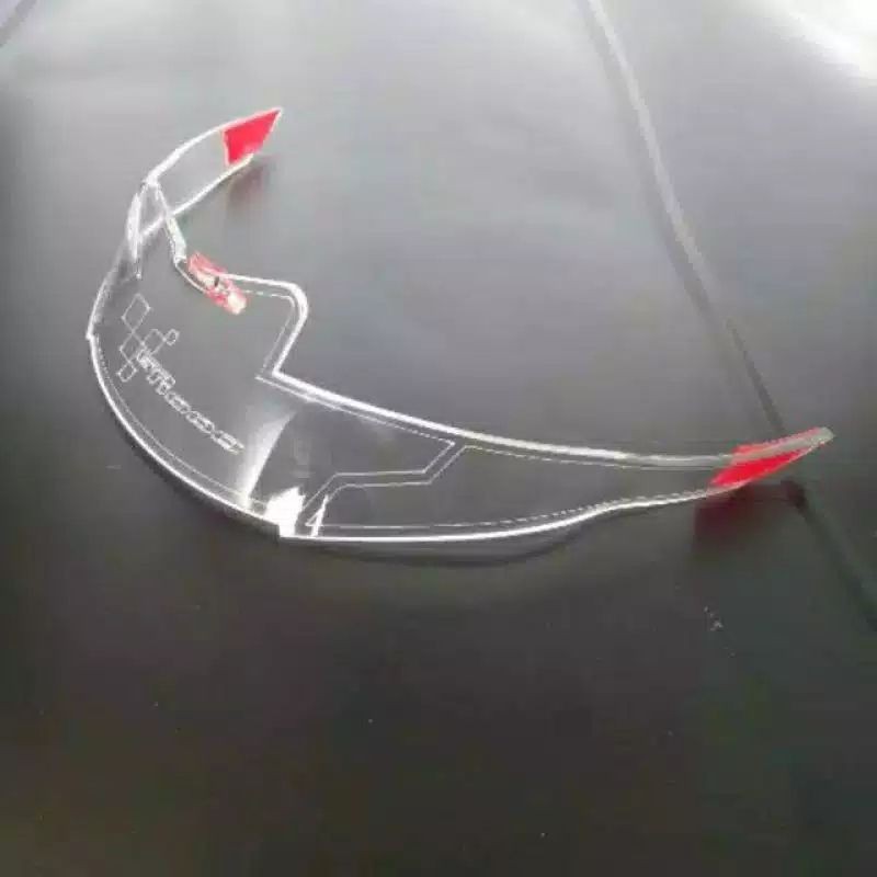 Spoiler gpr Helm NHK GP1000 Dark Smoke hitam Bening murah
