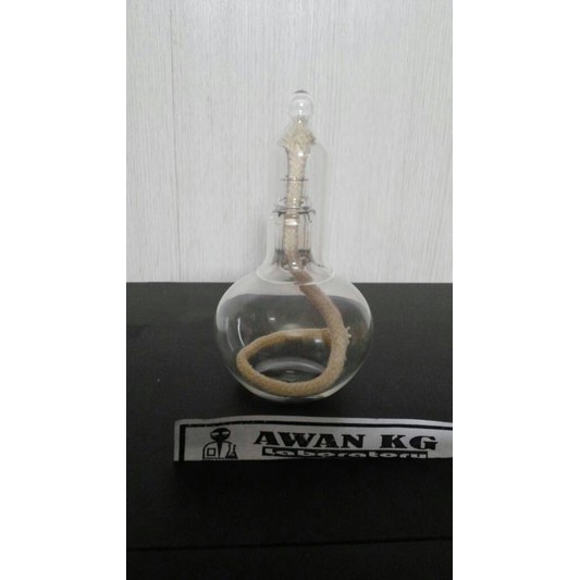 Alkohol lamp pyrex 100ml lampu spirtus meja cafe tahan panas tahan bakar