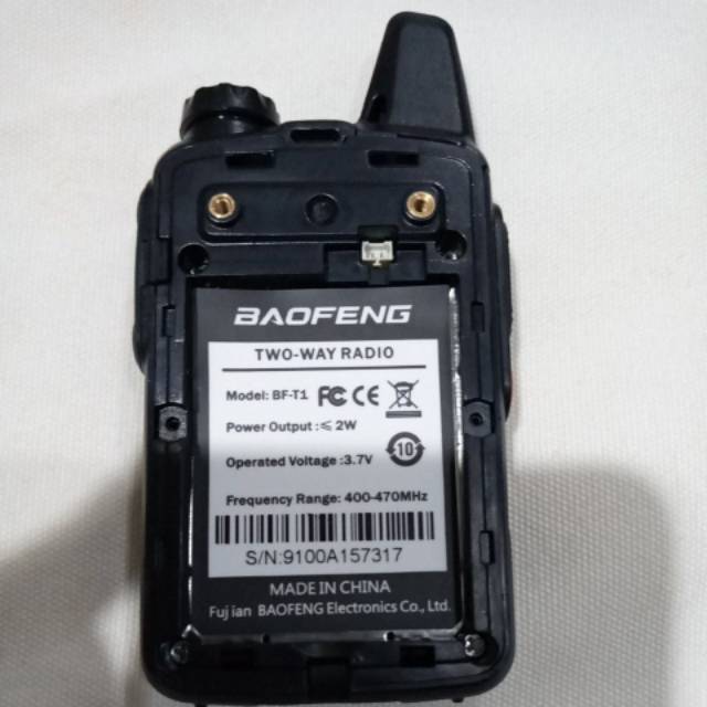 HT Baofeng Mini T1, BF T1 Walkie TALKY persis WLN 888S, Single band  UHF 20 Ch Bao feng Bopeng T 1