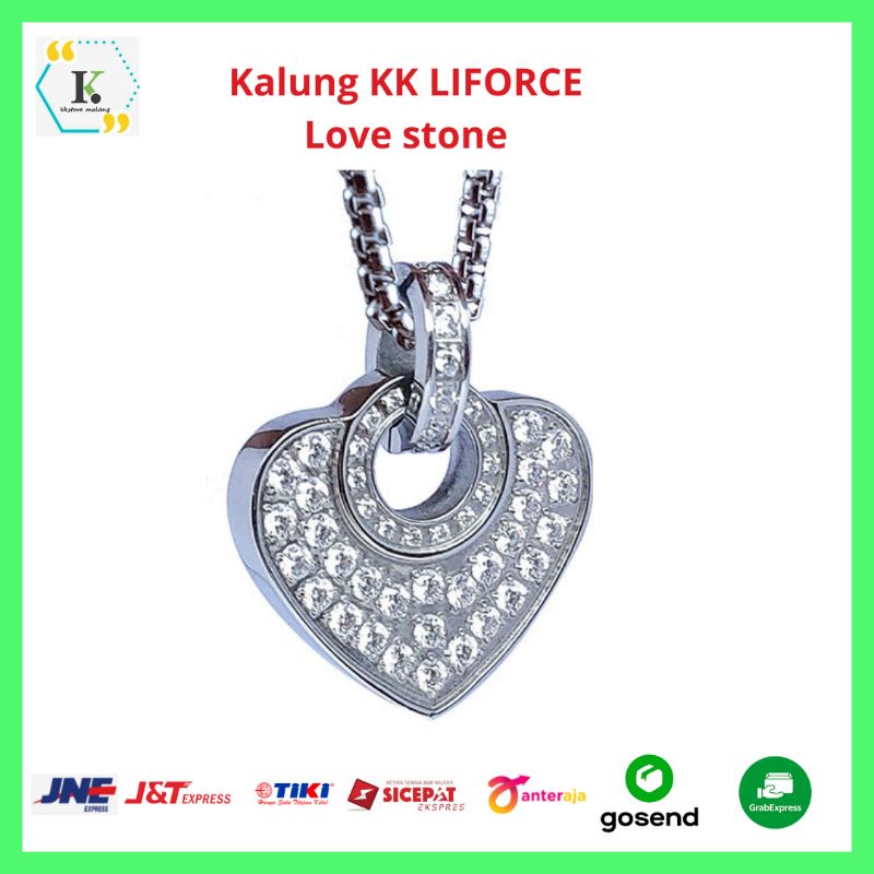kalung kesehatan kk liforce love stone original
