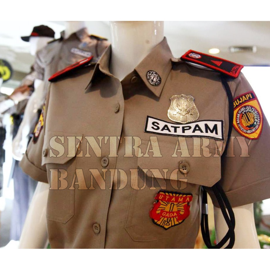 Seragam pdh Security Satpam Terbaru Coklat pdh Harian murah grosir 2021 COD