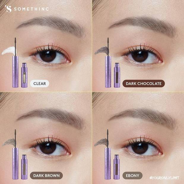 SOMETHINC BROW EMBLEM Microcara Brow Gel Waterproof Maskara Alis Kuas