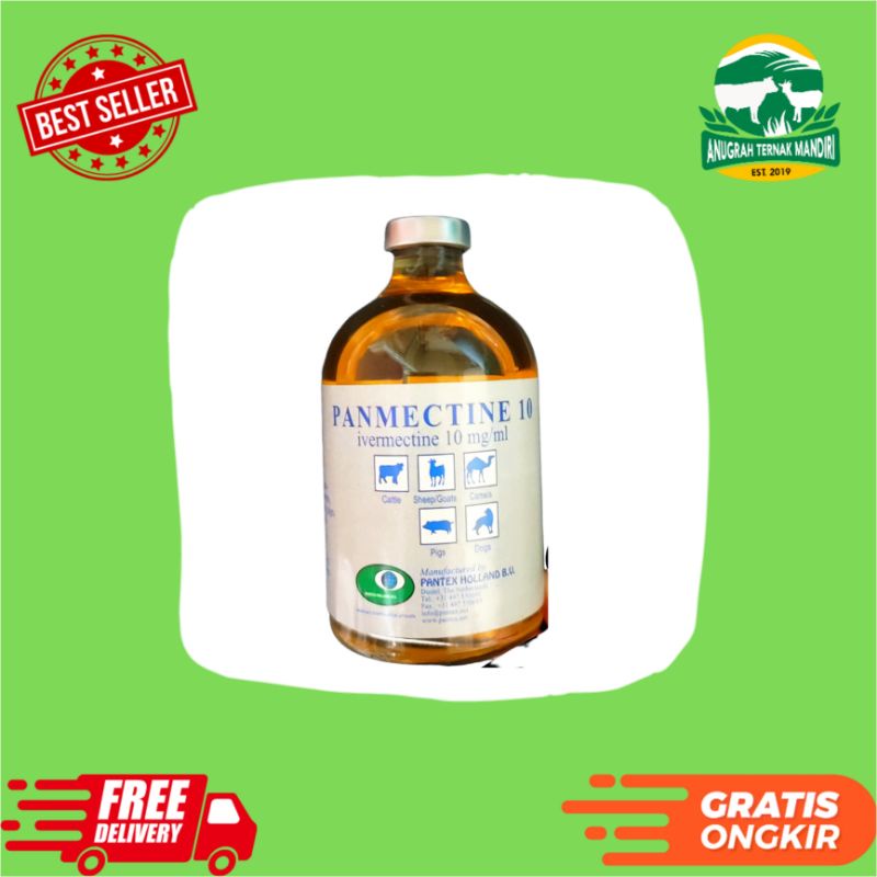 PANMECTIN 10% (ivermectin 10%) anti parasit holand pantex 100 ml