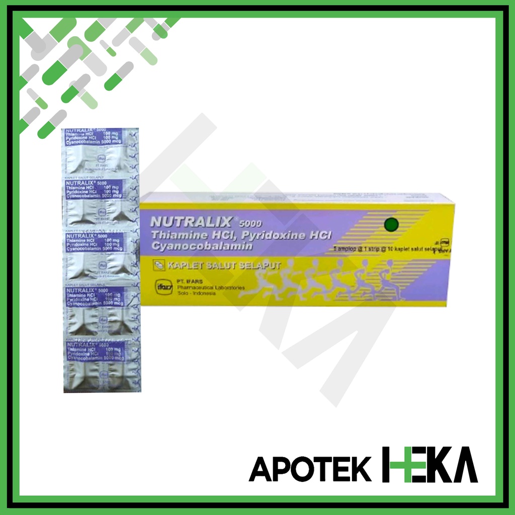 Nutralix 5000 Kaplet Box isi 5x10 Tablet - Meningkatkan Vitamin B (SEMARANG)