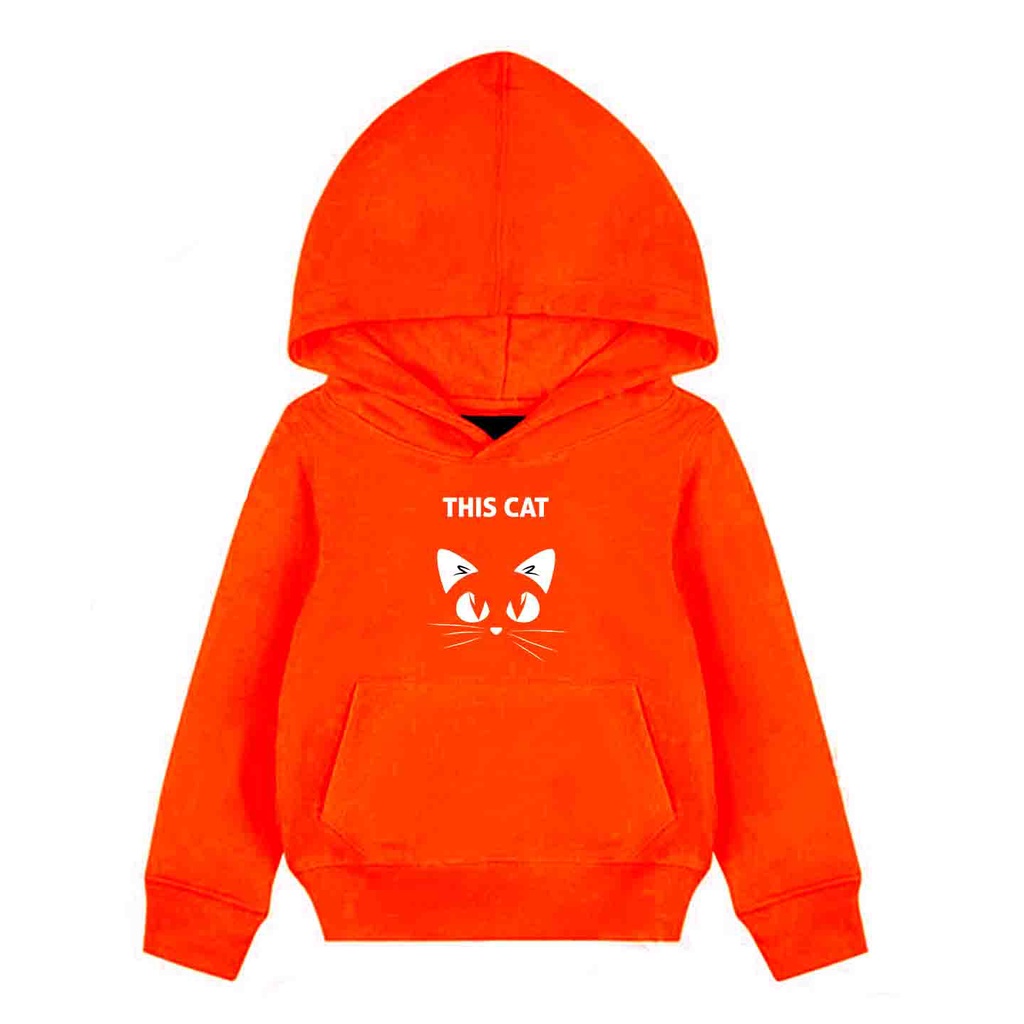 Hoodie Anak This Cat Sweater Pakaian Fleece Anak