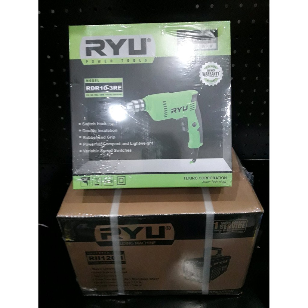 PROMO Paket mesin las Ryu- Mesin bor 10mm Ryu