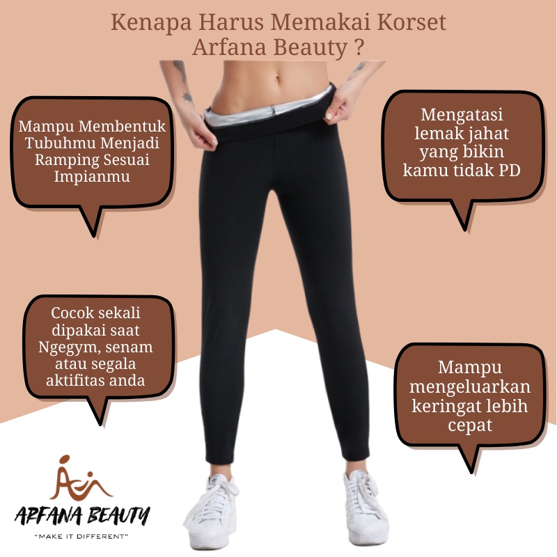 Celana Pembakar Lemak Silver Sweat Pant  Baju Gym Double Lapis Perak Celana Olahraga FULL SILVER BURN PANT  CHS0159