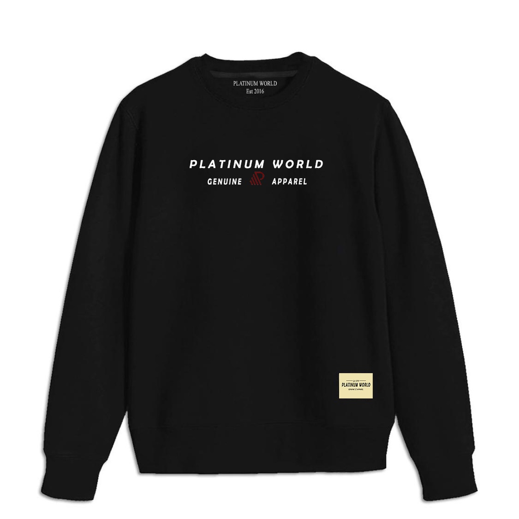 Crewneck Glock Black Full Lebel Uniqlo l Sweater North West South East South East Autocracy Cream Premium Quality-LEBEL PLATINUM BASIC