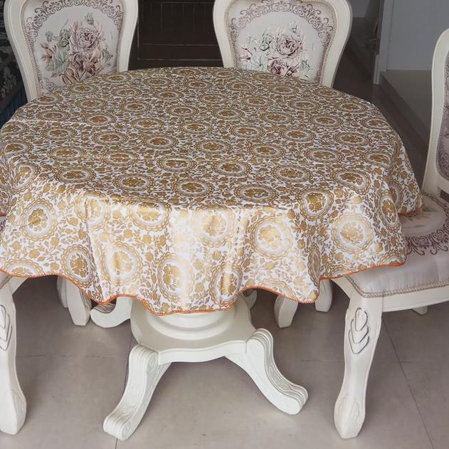 ⚡Akhir Tahun⭐ (JUMBO) Taplak Meja Makan Bulat 180 cm Besar Ruang Tamu Anti Air Alas PVC Cover Meja B