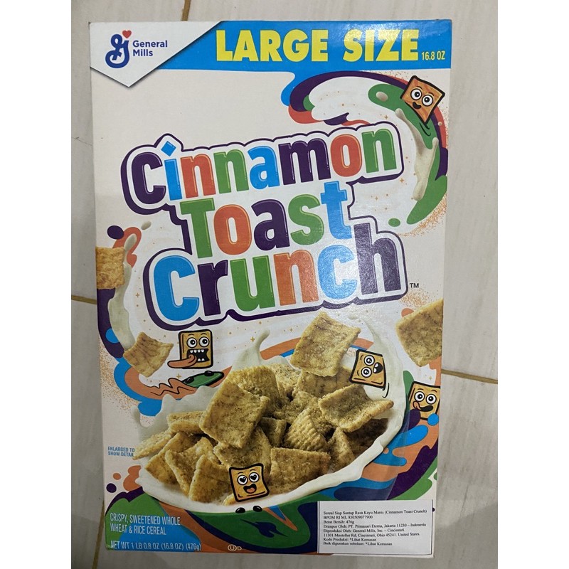 

general mills cinnamon toast crunch cereal 476 gr