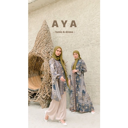 READY STOCK AYA DRESS DAN TUNIK HARU SERIES BY KAMIMA