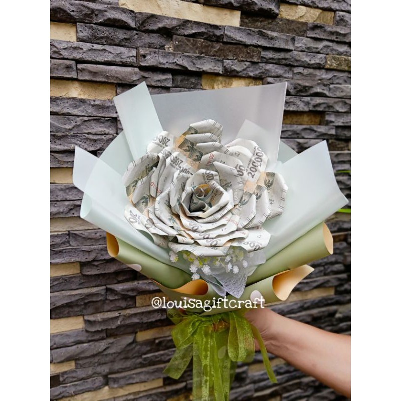 Buket uang asli/buket uang/buket bunga dari uang/buket wisuda