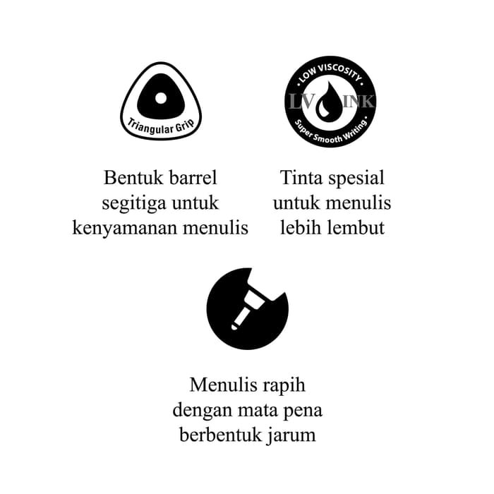 

TERBARU BALLPEN TRIPEN 0.7MM MIXBARREL BLACK INK BOX 12