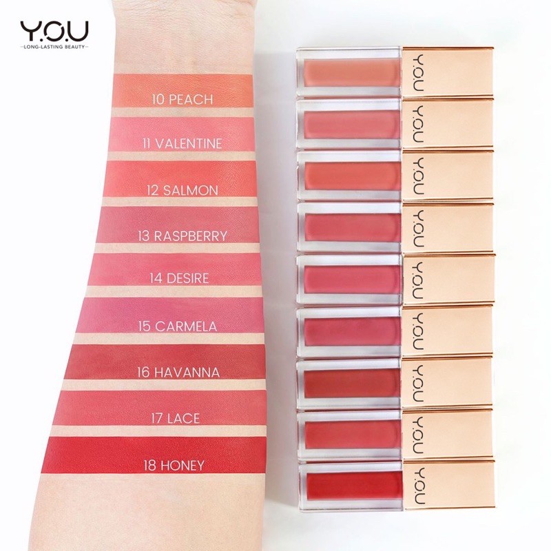 The Gold One Rouge Velvet Matte Lip Cream 4.5 gram ( YOU MAKEUPS OFFICIAL STORE )