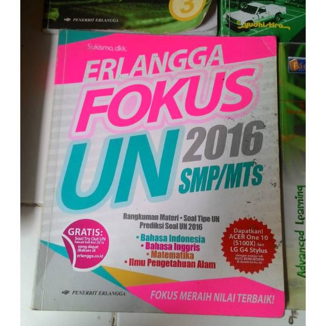 Buku fokus un Erlangga 2016 smp/mts