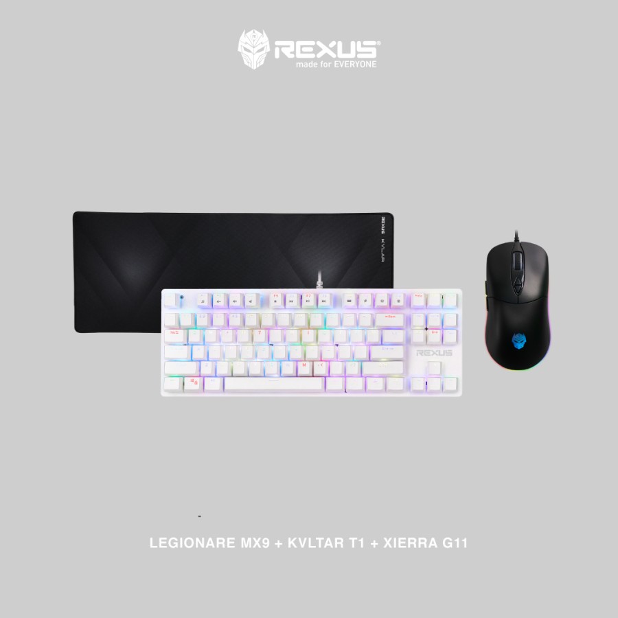 Rexus PROMO Bundling Keyboard MX9 + Mouse G11 + Mousepad T1